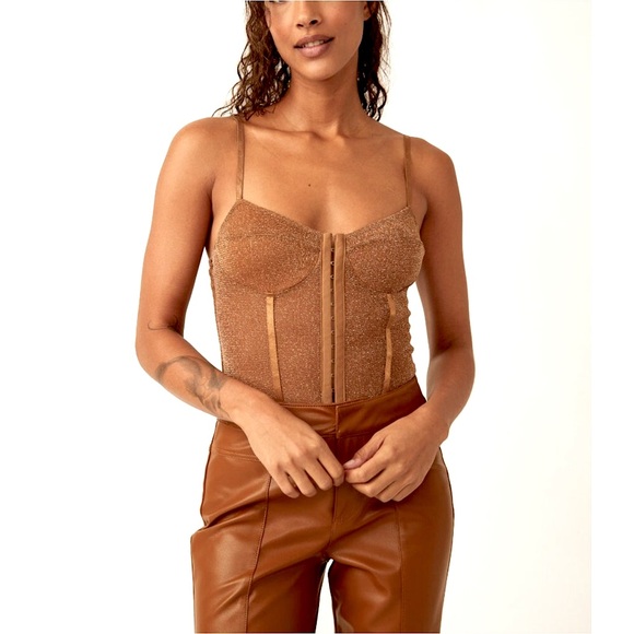 Free People Shimmer Night Rhythm Bodysuit - Picture 1 of 8